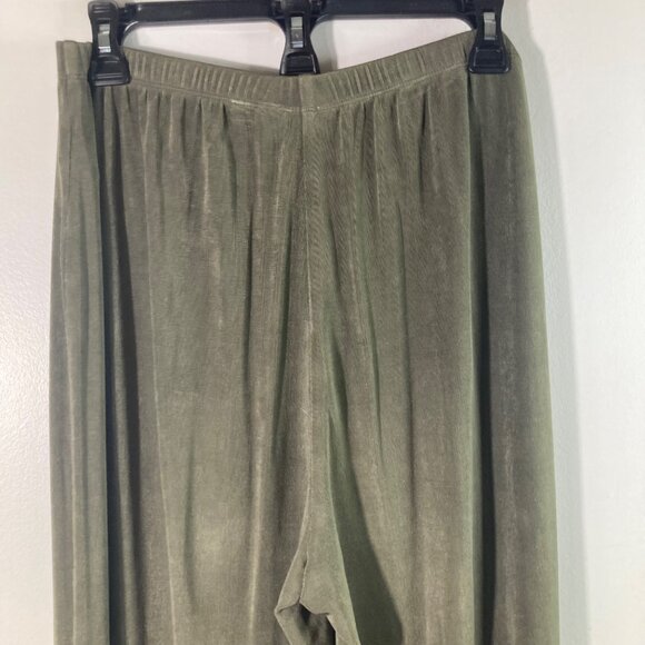 Womens Travelers by Chicos Pants Green L Short Slinky‎ Feel Acetate Spandex - Picture 7 of 12